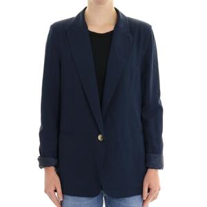 BLAZER MONOPETTO BLU